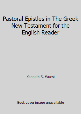 Pastoral Epistles in The Greek New Testament fo... B005CJW3ZE Book Cover