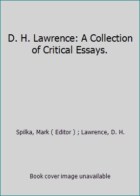 D. H. Lawrence: A Collection of Critical Essays. B000J2C80E Book Cover