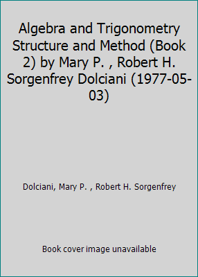 Algebra and Trigonometry Structure and Method (... 0395244102 Book Cover