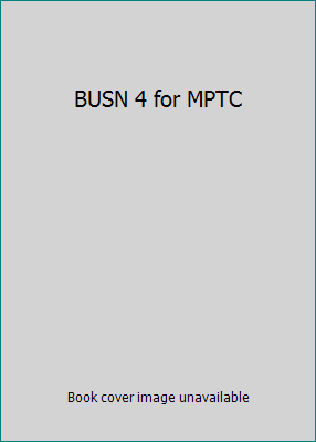 BUSN 4 for MPTC 1133440053 Book Cover