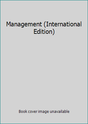 Management (International Edition) 0131248510 Book Cover