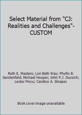 Select Material from "CJ: Realities and Challen... 0077445686 Book Cover