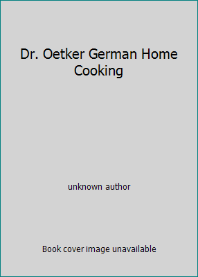 Dr. Oetker German Home Cooking B0026WH26U Book Cover