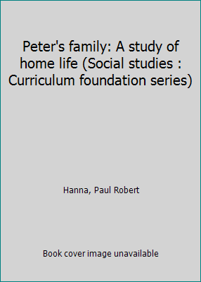 Peter's family: A study of home life (Social st... B0007ELOP4 Book Cover