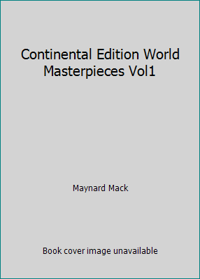 Continental Edition World Masterpieces Vol1 B002L849O2 Book Cover