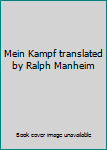 Paperback Mein Kampf translated by Ralph Manheim Book