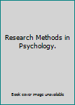 Paperback Research Methods in Psychology. Book