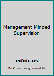 Hardcover Management-Minded Supervision Book
