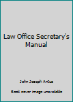 Hardcover Law Office Secretary's Manual Book