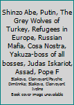Shinzo Abe, Putin, the Grey Wolves of Turkey, Refugees in Europe, Russian Mafia, Cosa Nostra, Yakuza-Boss of All Bosses, Judas Iskariot, Assad, Pope Francis-Psychic Readings and World Predictions 2016