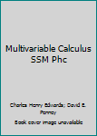 Paperback Multivariable Calculus SSM Phc Book