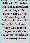 2020 : Neues Design - DIN A4 - F?r Jeden Tag eine Eigene Seite = 366 Tage, 366 Seiten - Liniert - Mit Wochentag und Datum - Schwarz Uni Veredeltes Softcover - Auch Geeignet Als Tagesjournal Oder Tages