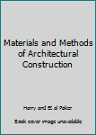 Hardcover Materials and Methods of Architectural Construction Book
