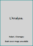 Paperback L'Analyse. [French] Book