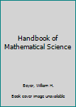 Hardcover Handbook of Mathematical Science Book