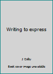 Paperback Writing to express Book