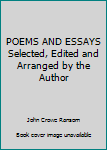 Hardcover POEMS AND ESSAYS Selected, Edited and Arranged by the Author Book