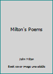 Unknown Binding Milton's Poems Book