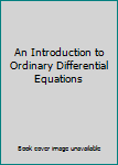 Hardcover An Introduction to Ordinary Differential Equations Book
