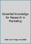 Paperback Essential Knowledge for Research in Marketing Book