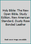 Hardcover Holy Bible: The New Open Bible, Study Edition, New American Standard, Dusty Rose Bonded Leather Book