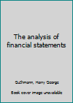 Unknown Binding The analysis of financial statements Book