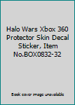 Halo Wars Xbox 360 Protector Skin Decal Sticker, Item No.BOX0832-32