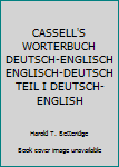 Hardcover CASSELL'S WORTERBUCH DEUTSCH-ENGLISCH ENGLISCH-DEUTSCH TEIL I DEUTSCH-ENGLISH [German] Book