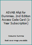 Paperback ASVAB Afqt for Dummies, 2nd Edition Access Code Card (1-Year Subscription) Book