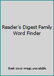 Hardcover Reader's Digest Family Word Finder Book