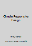 Hardcover Climate Responsive Design Book