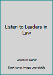 Unknown Binding Listen to Leaders in Law Book