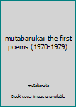 Paperback mutabaruka: the first poems (1970-1979) Book