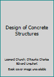 Hardcover Design of Concrete Structures Book