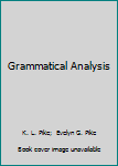 Paperback Grammatical Analysis Book