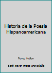 Hardcover Historia de la Poesia Hispanoamericana Book