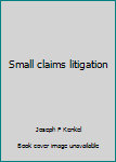 Unknown Binding Small claims litigation Book