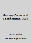 Paperback Masonry Codes and Specifications, 1994 Book