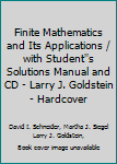 Paperback Finite Mathematics and Its Applications / with Student''s Solutions Manual and CD - Larry J. Goldstein - Hardcover Book