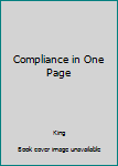Paperback Compliance in One Page Book
