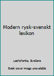 Paperback Modern rysk-svenskt lexikon [Swedish] Book