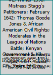 The Historian, Vol. 60, #2, Winter 1998: Mistress Stagg's Petitioners: February 1642; Thomas Goode Jones & African American Civil Rights; Moderates in the League of Nations Battle; Kenyan Government &