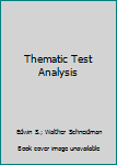 Hardcover Thematic Test Analysis Book