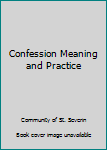 Hardcover Confession Meaning and Practice Book