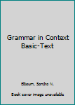 Hardcover Grammar in Context Basic-Text Book