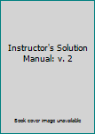 Paperback Instructor's Solution Manual: v. 2 Book