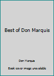 Hardcover Best of Don Marquis Book