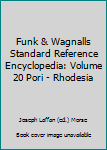 Hardcover Funk & Wagnalls Standard Reference Encyclopedia: Volume 20 Pori - Rhodesia Book