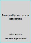 Unknown Binding Personality and social interaction Book