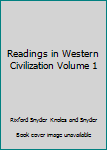 Paperback Readings in Western Civilization Volume 1 Book